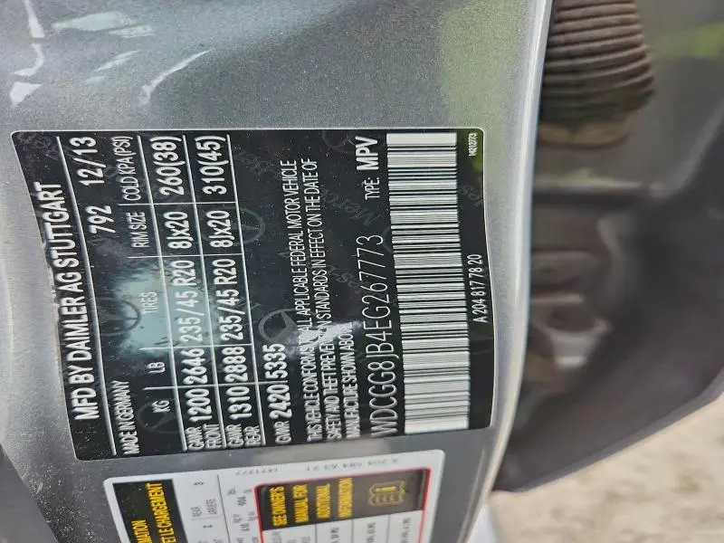 2014 MERCEDES-BENZ GLK 350 4MATIC  