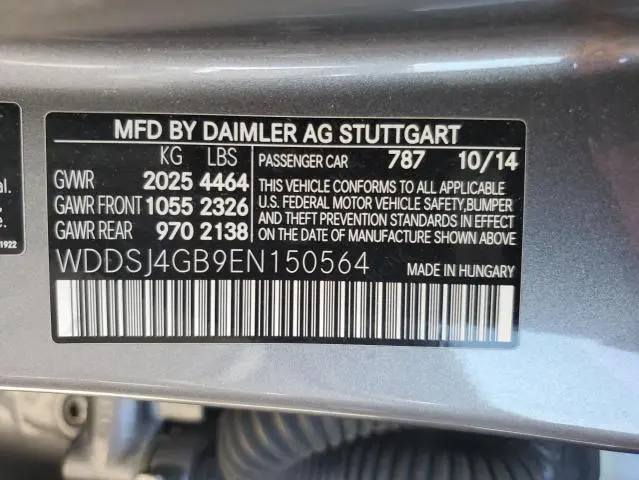 2014 MERCEDES-BENZ CLA 250 4MATIC