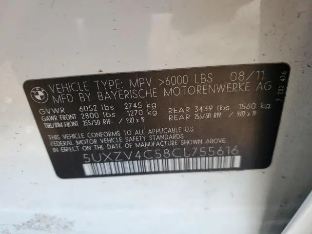 2012 BMW X5 XDRIVE35I  