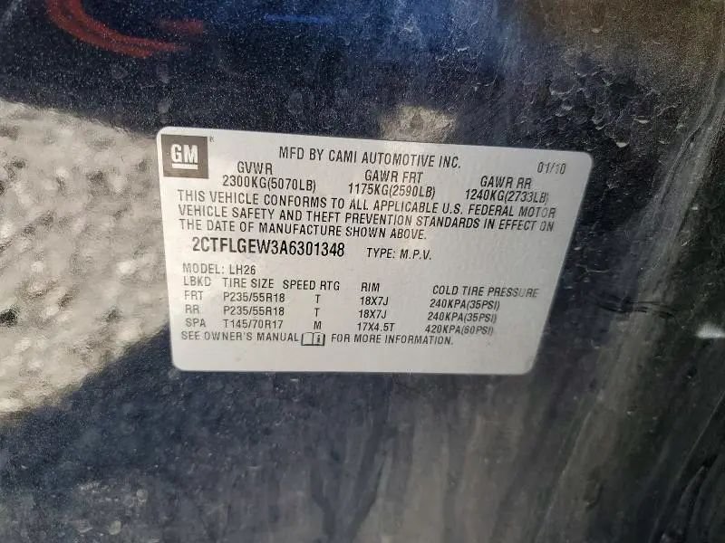 2010 GMC TERRAIN   