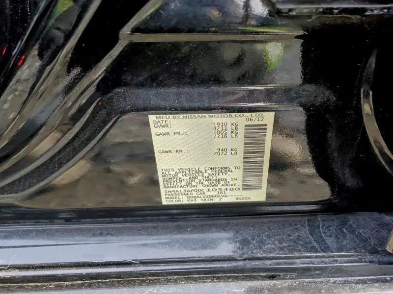 2013 NISSAN ALTIMA 2.5  