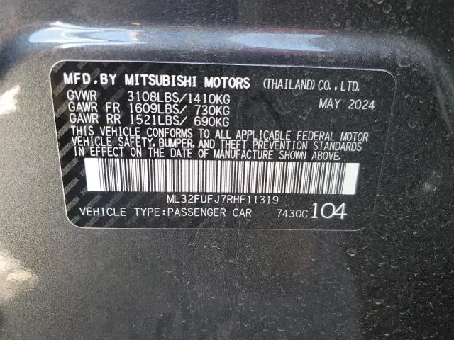 2024 MITSUBISHI MIRAGE G4 ES
