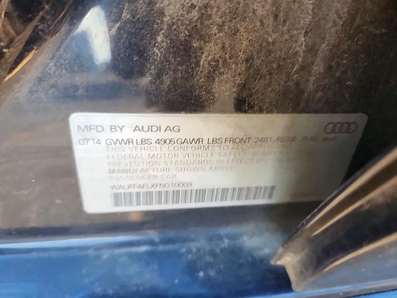 2015 AUDI A4 PREMIUM PLUS  