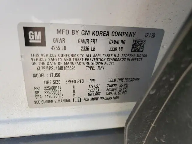 2021 CHEVROLET TRAILBLAZER LT  