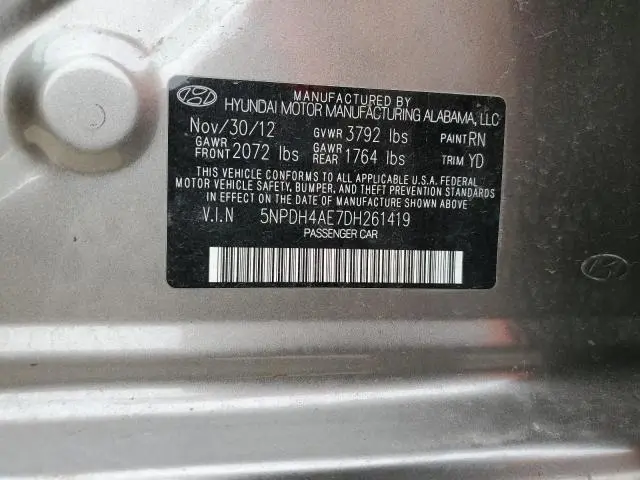 2013 HYUNDAI ELANTRA GLS  
