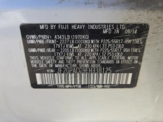 2014 SUBARU XV CROSSTREK 2.0 PREMIUM  