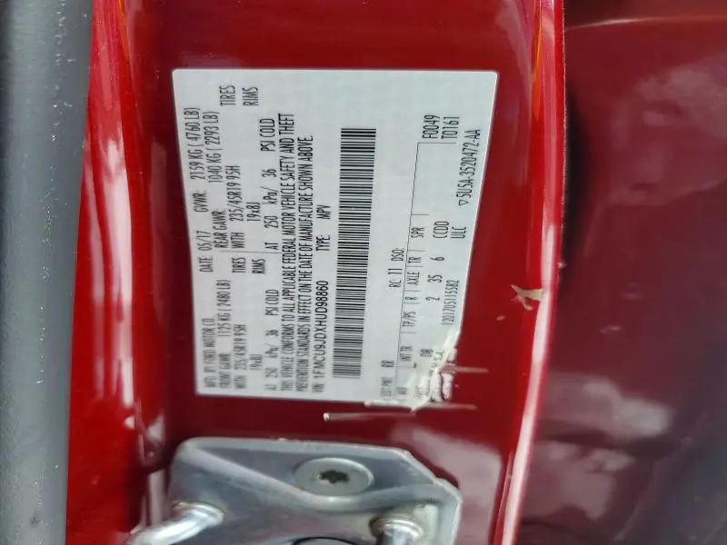 2017 FORD ESCAPE TITANIUM  