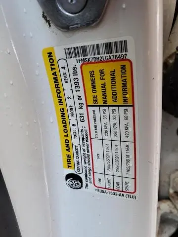 2020 FORD EXPLORER XLT  