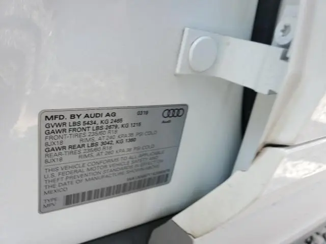 2019 AUDI Q5 PREMIUM  