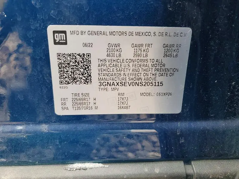2022 CHEVROLET EQUINOX LS  