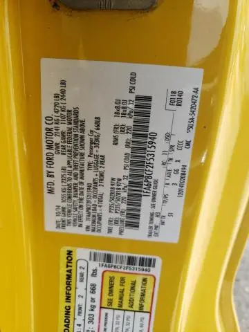 2015 FORD MUSTANG GT  