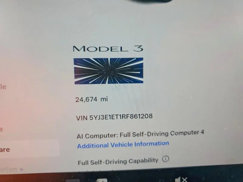 2024 TESLA MODEL 3   