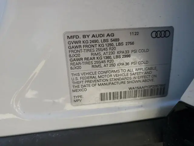 2023 AUDI Q5 SPORTBACK PRM PLS 45