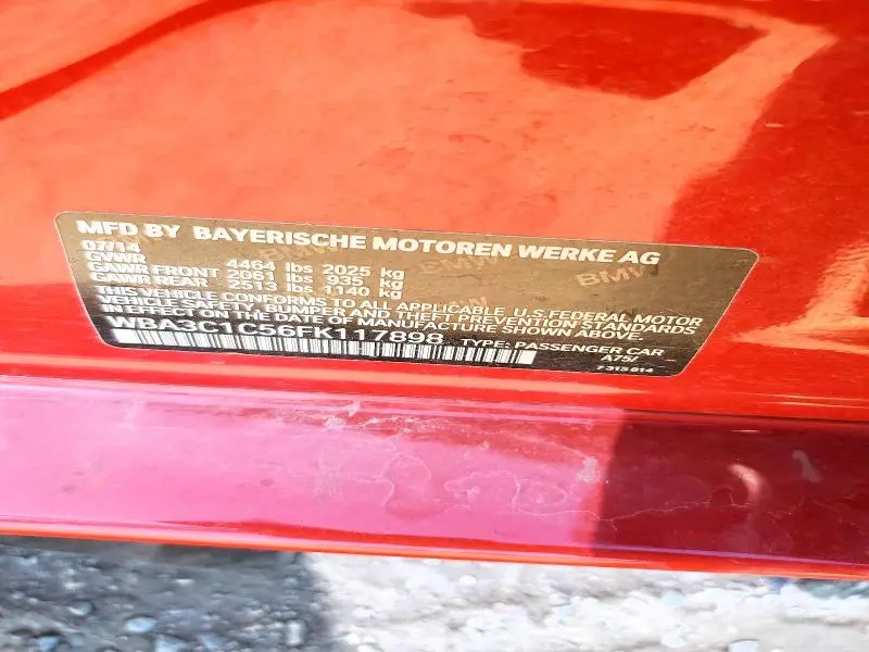 2015 BMW 328 I SULEV  