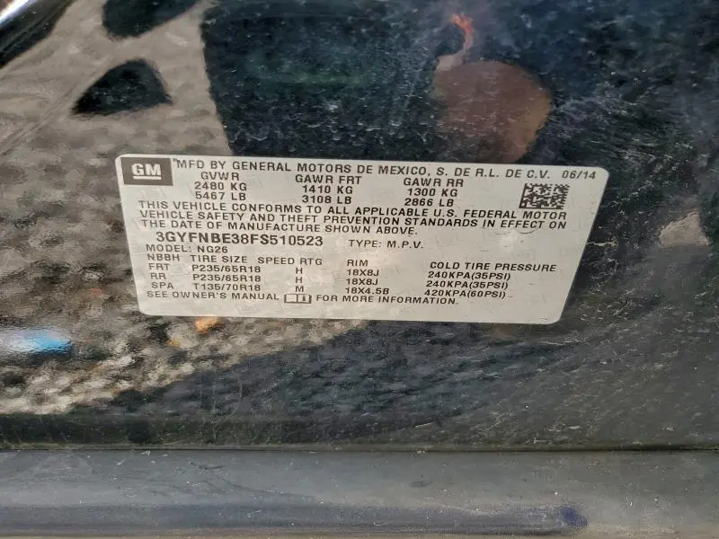 2015 CADILLAC SRX LUXURY COLLECTION  