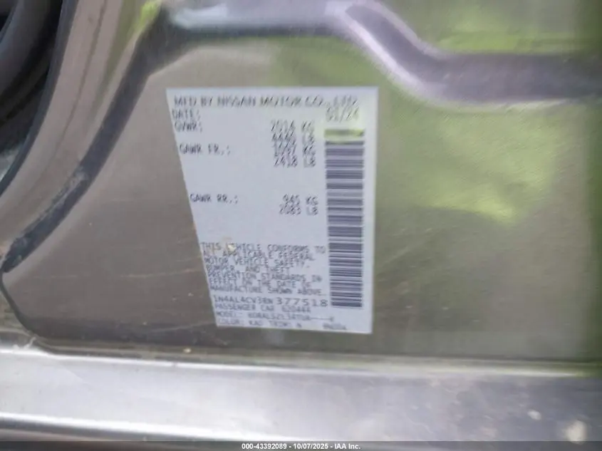 2024 NISSAN ALTIMA SR VC-TURBO FWD