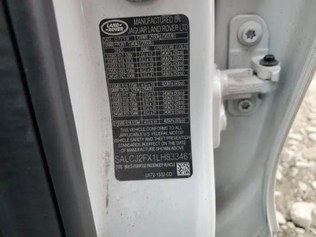 2020 LAND ROVER DISCOVERY SPORT S  