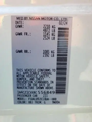 2024 NISSAN LEAF SV PLUS  