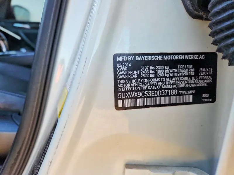 2014 BMW X3 XDRIVE28I  