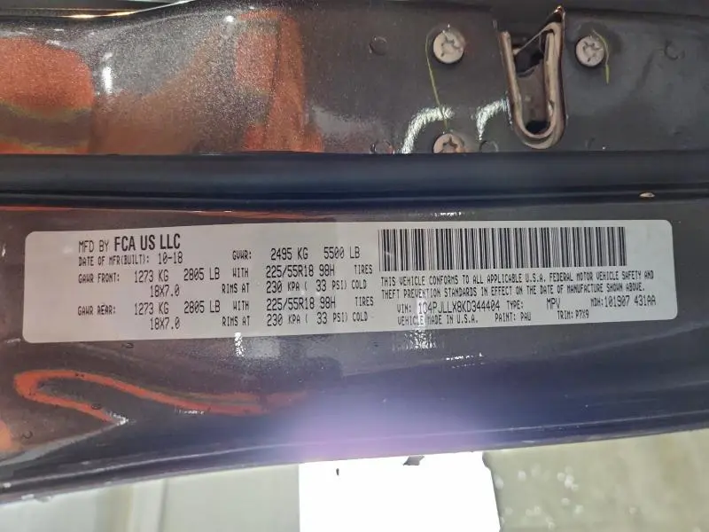 2019 JEEP CHEROKEE LATITUDE PLUS  