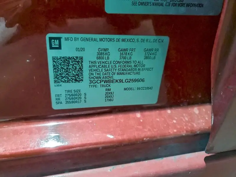 2020 CHEVROLET SILVERADO C1500 CUSTOM  