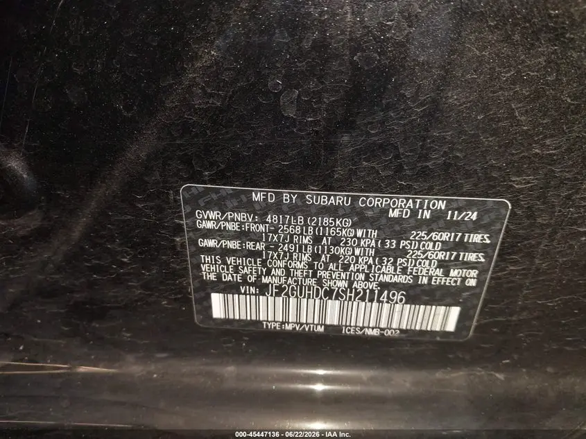 2025 SUBARU CROSSTREK PREMIUM