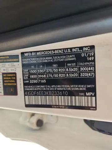 2019 MERCEDES-BENZ GLS 450 4MATIC  