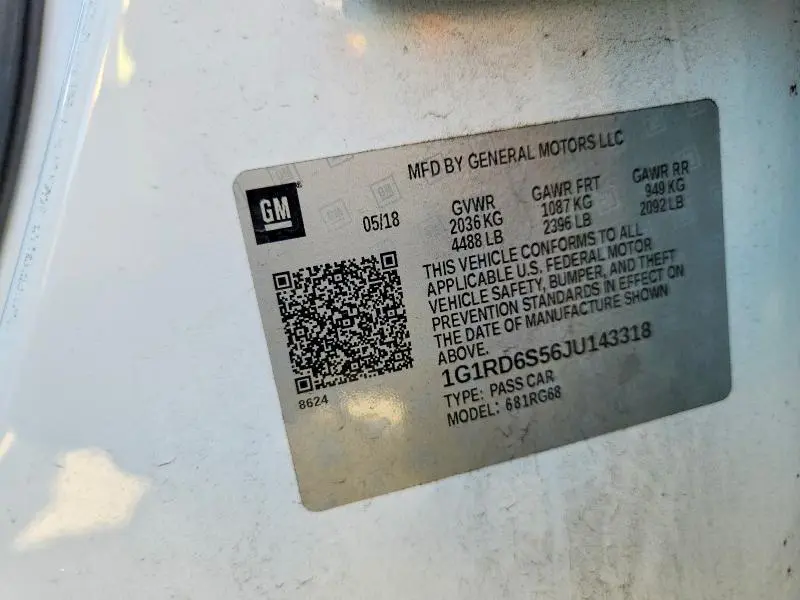 2018 CHEVROLET VOLT PREMIER  