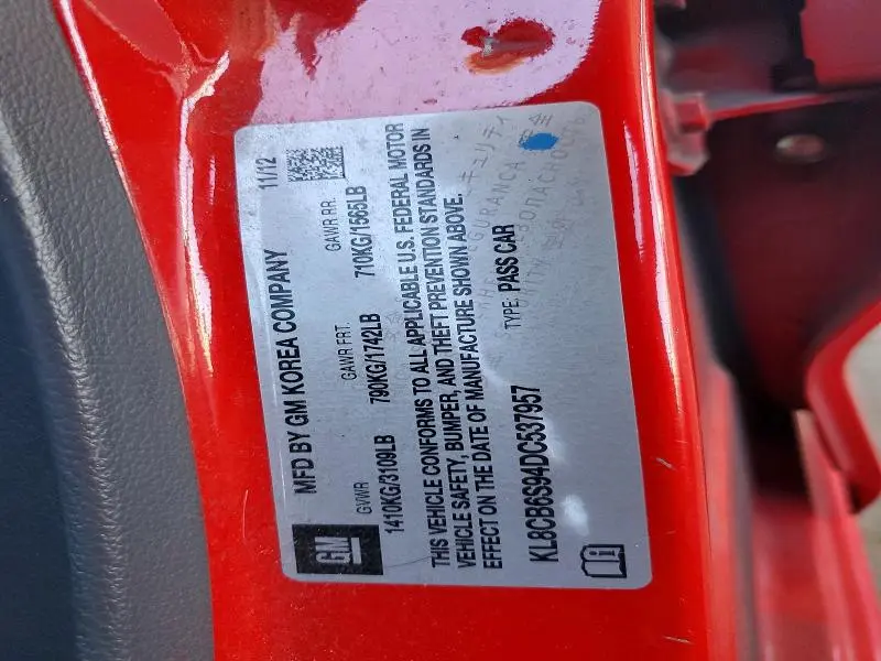 2013 CHEVROLET SPARK LS  