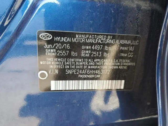 2017 HYUNDAI SONATA SE  