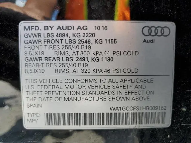 2017 AUDI Q3 PRESTIGE  