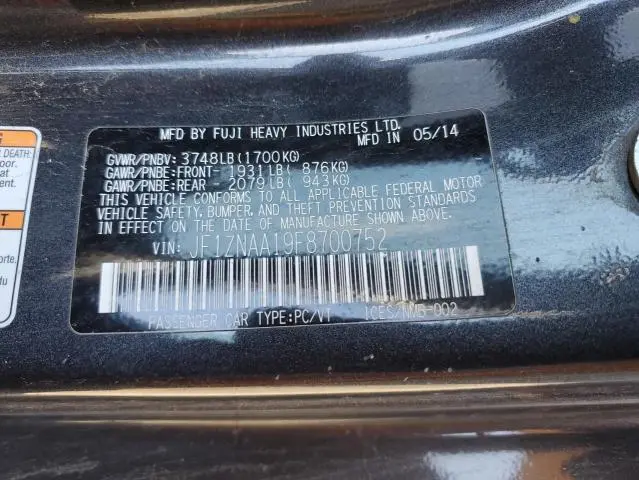 2015 TOYOTA SCION FR-S   