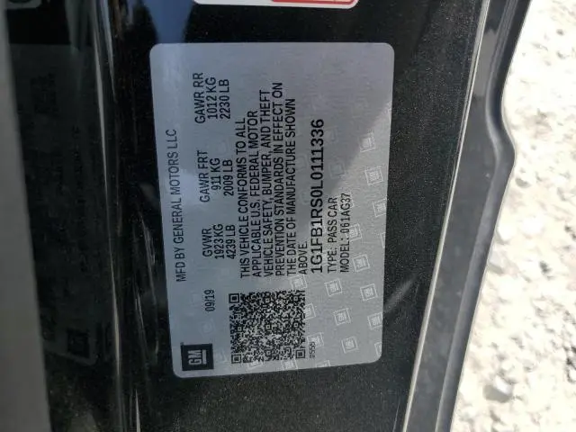 2020 CHEVROLET CAMARO LS  