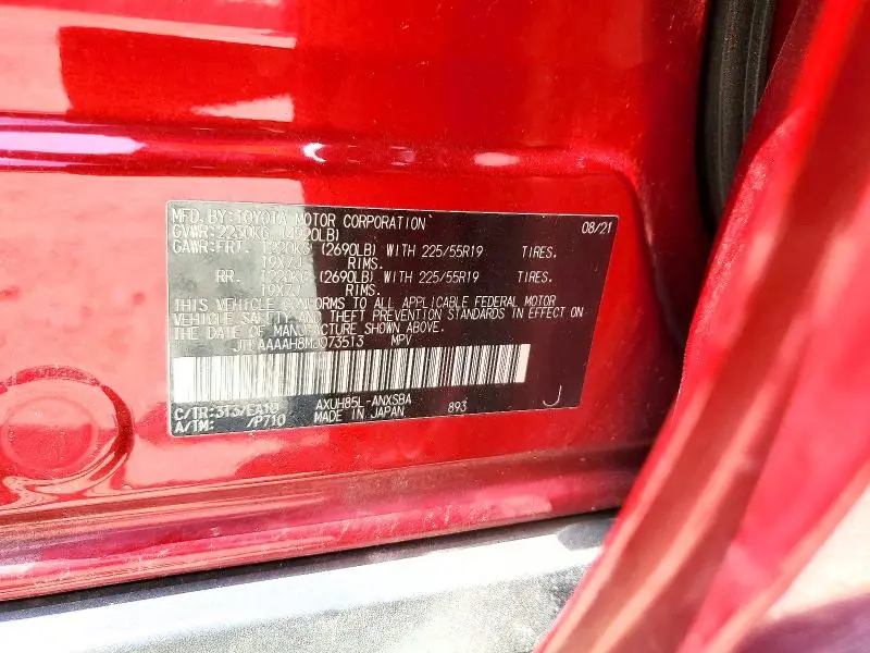 2021 TOYOTA VENZA LIMITED  