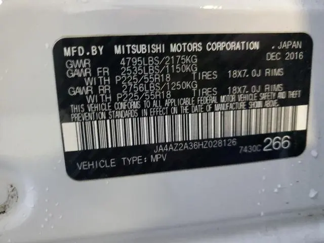 2017 MITSUBISHI OUTLANDER ES  