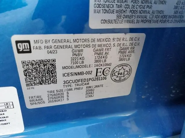 2023 CHEVROLET SILVERADO K1500 LT TRAIL BOSS  