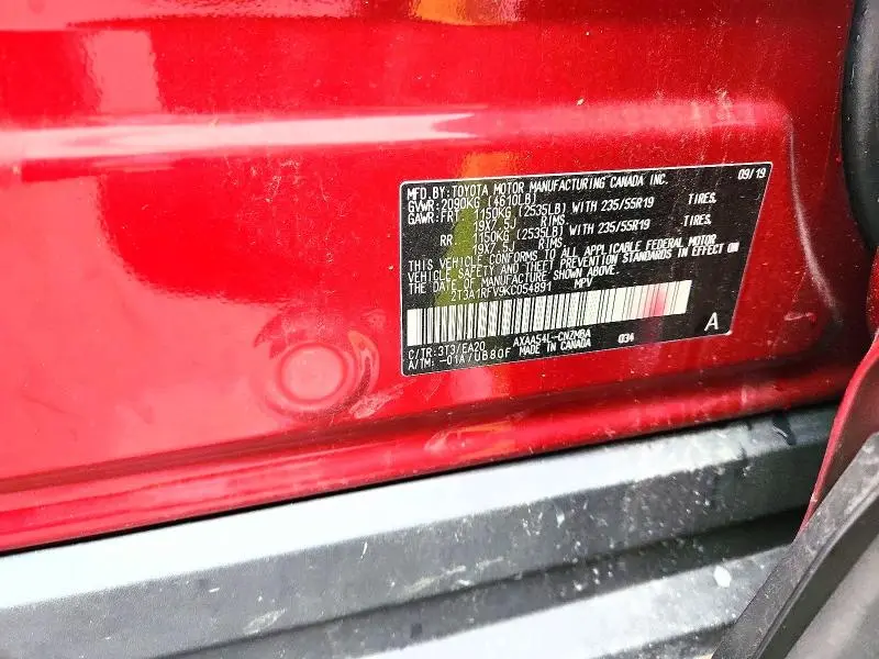 2019 TOYOTA RAV4 XLE PREMIUM  