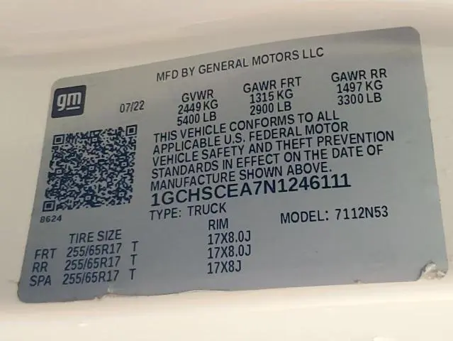 2022 CHEVROLET COLORADO LT