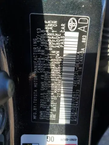 2014 TOYOTA COROLLA L  