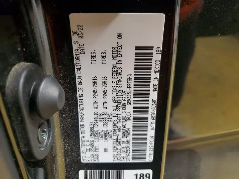 2022 TOYOTA TACOMA DOUBLE CAB  