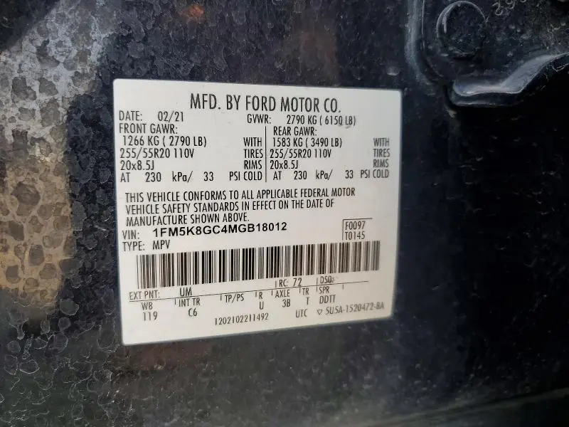 2021 FORD EXPLORER ST  