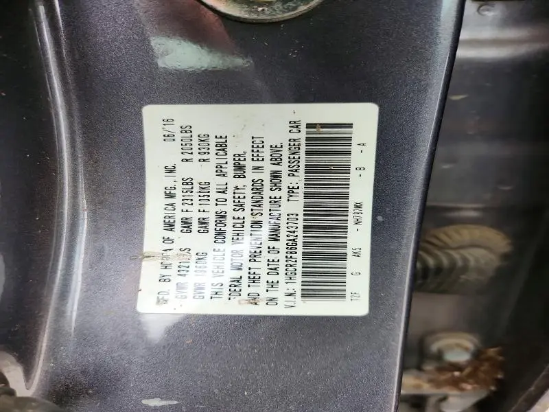 2016 HONDA ACCORD EXL  