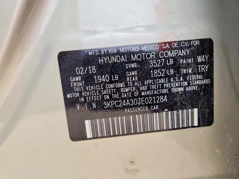 2018 HYUNDAI ACCENT SE  