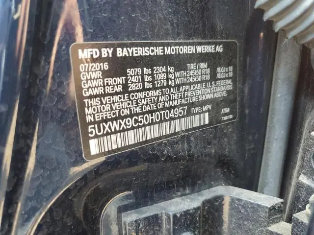 2017 BMW X3 XDRIVE28I  