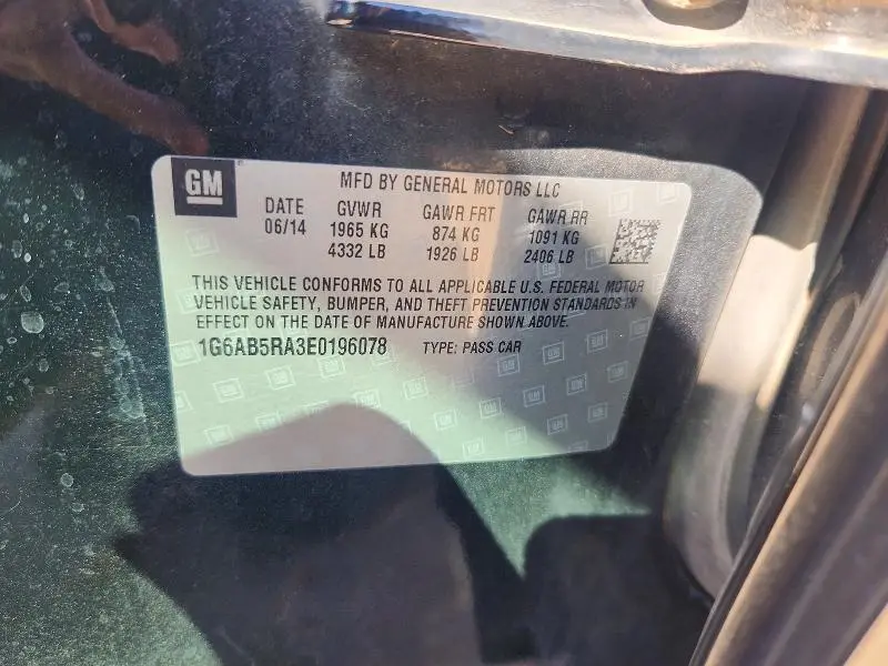 2014 CADILLAC ATS LUXURY  