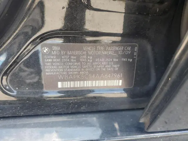 2010 BMW 328 XI SULEV  