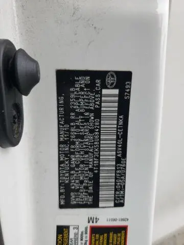 2011 TOYOTA CAMRY BASE  