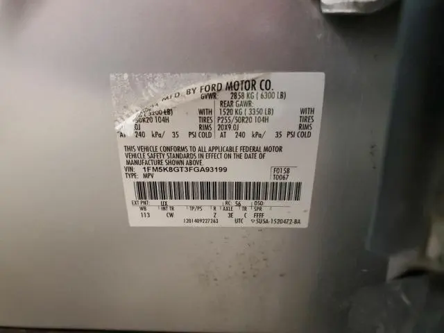 2015 FORD EXPLORER SPORT  