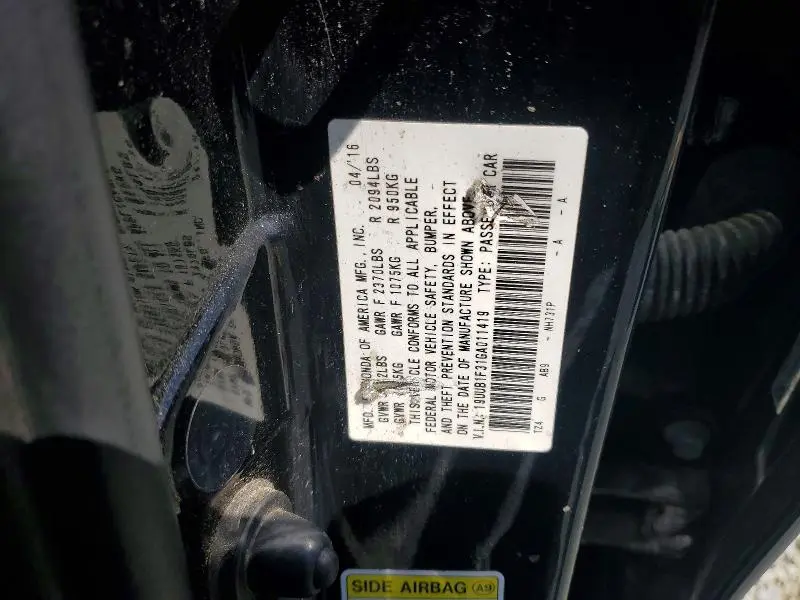 2016 ACURA TLX   