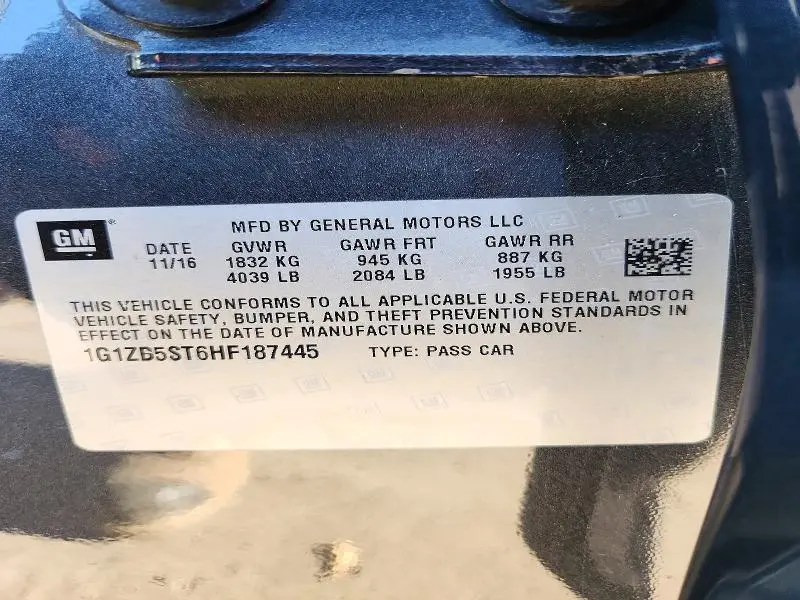 2017 CHEVROLET MALIBU LS  